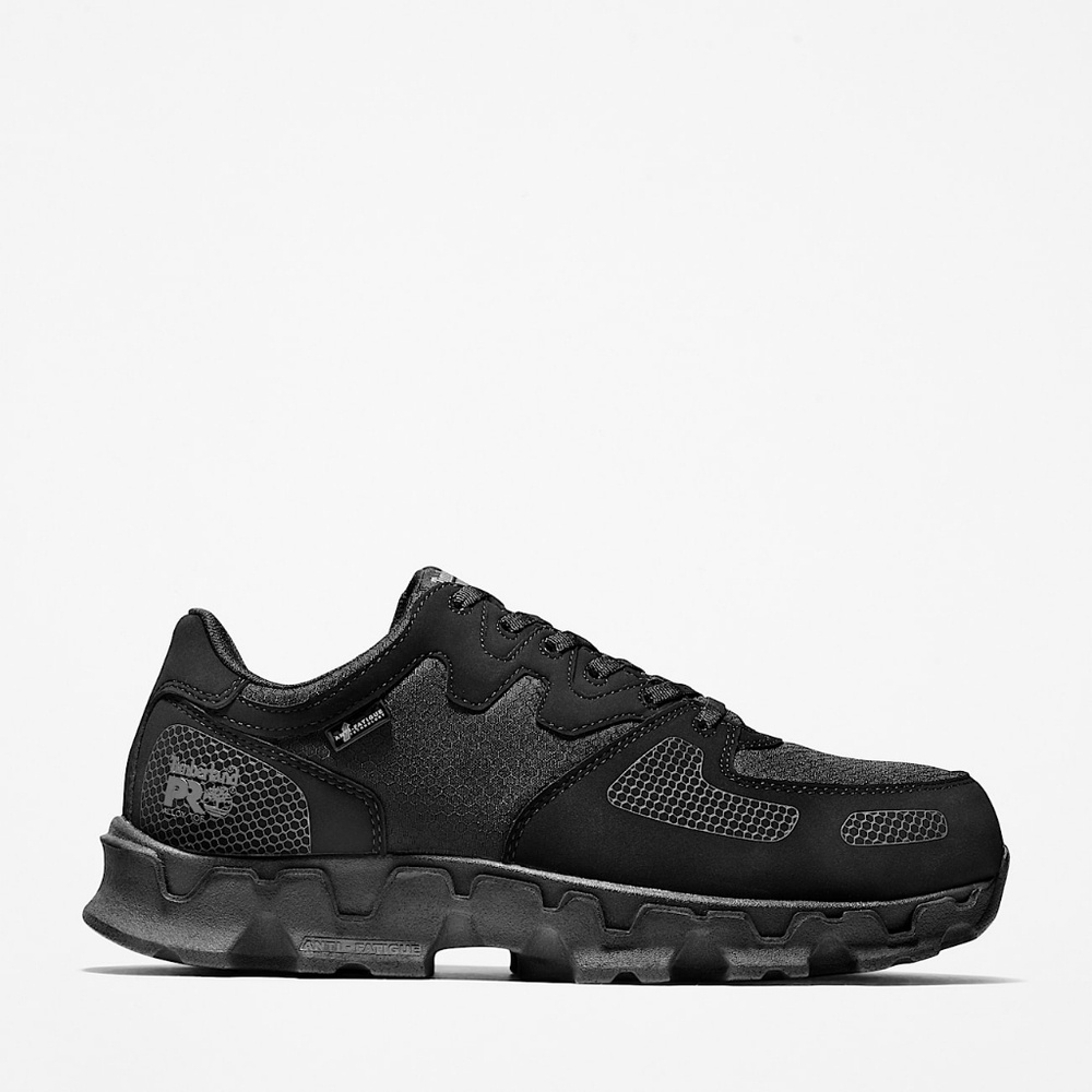 NWT Timberland Pro Men's Powertrain Alloy Toe ESD Work Sneaker Black Mens 9